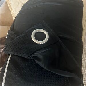 Hookless BlackGrommet Shower Curtain Panel 70x 74